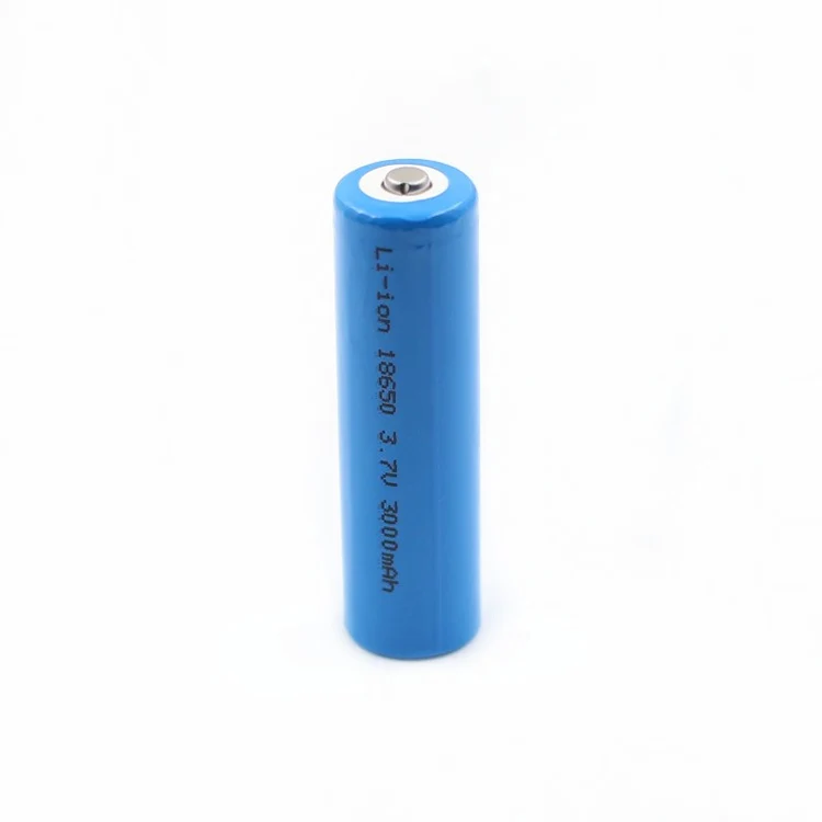 3.7V 3000mAh Rechargeable 18650 Li-ion Battery Cell Akku ICR18650 With Button Top