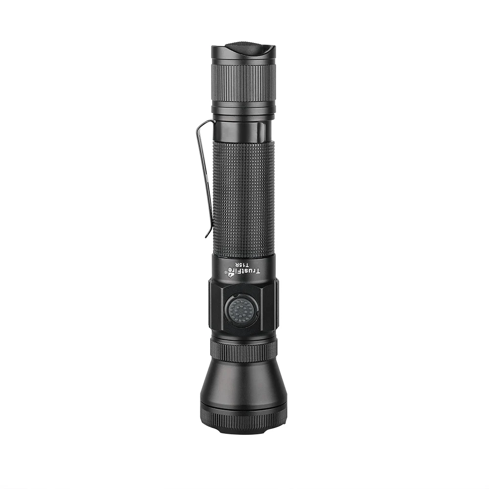 TrustFire T15R Hiking Torch Light 1800Lm Waterproof USB C Rechargeable LED Tactical Flashlight
