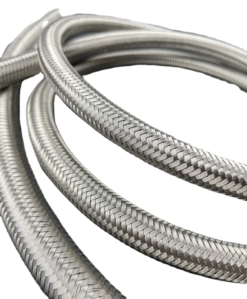 304/316 Factory direct sale Stainless Steel Braided PTFE corrugated tube