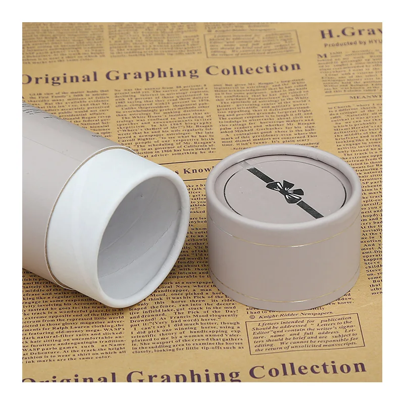 Round Kraft Paper Tube Packaging Wholesale For Tea Biodegradable Cardboard Paper Tube