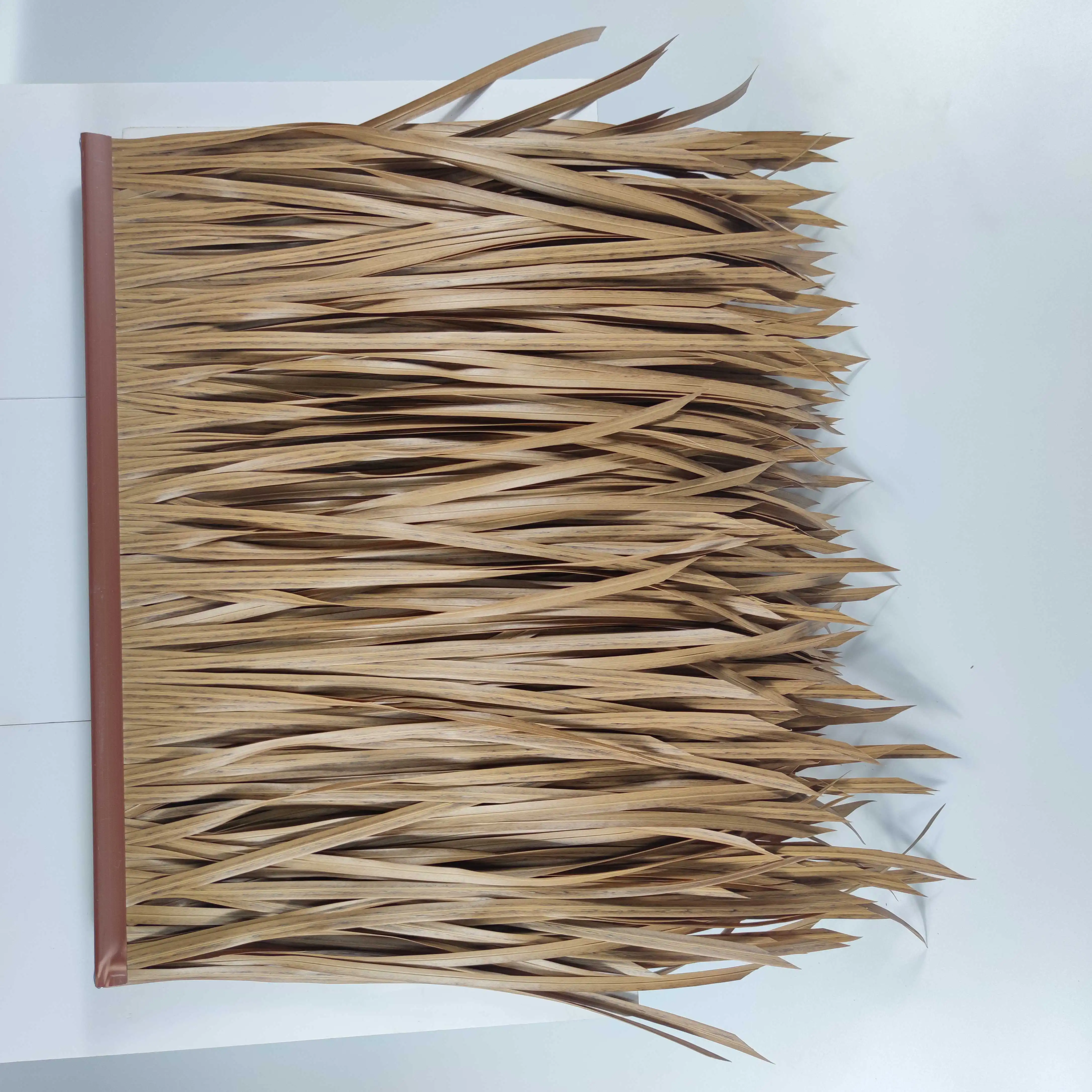 High Quality Professional Fireproof Artificial Synthetic Palm Beach Umbrella Thatch - Buy Thatch Roofing Artificial Thatch,Artif