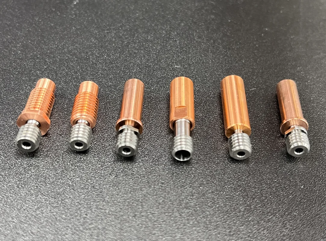 YouQi модернизированная биметаллическая Тепловая медная титановая горла TC4 для 3D-принтера