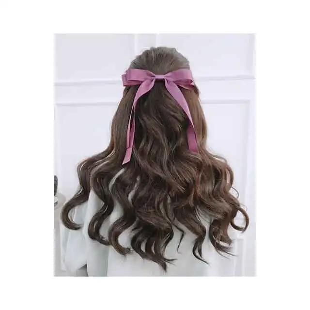 Long tailed Ribbon Pin made in Korea Famous hair ribbon design pin in korea is high quality Bulk order available
