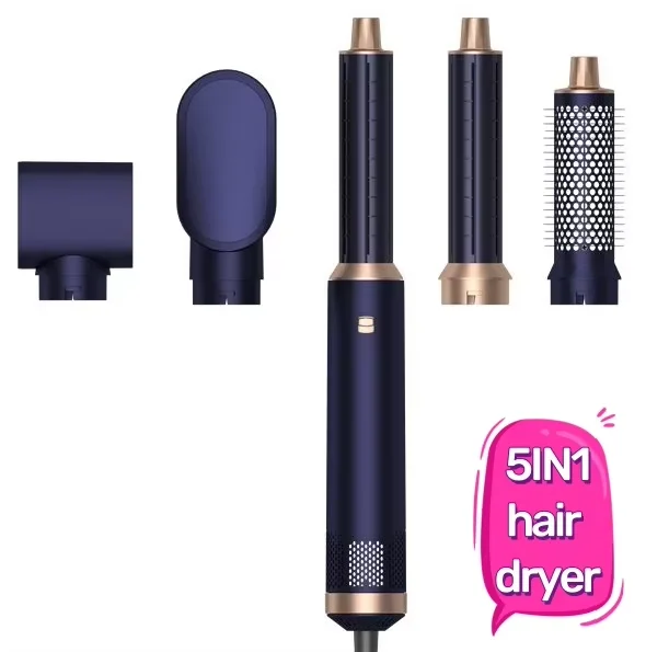 Five Plus Factory Price 5 IN 1 Blowout Hair Dryer Brush Straightening Hot Air One Step Multi Styler Air Hair Brush Blow Dryer