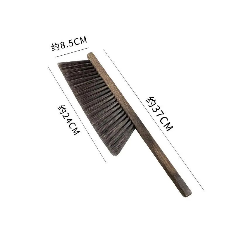 Hand Broom Cleaning Brushes Soft Bristles Dusting Brush For Cleaning Bed Garden Furniture Clothes Wooden Handle Cleaning Supples