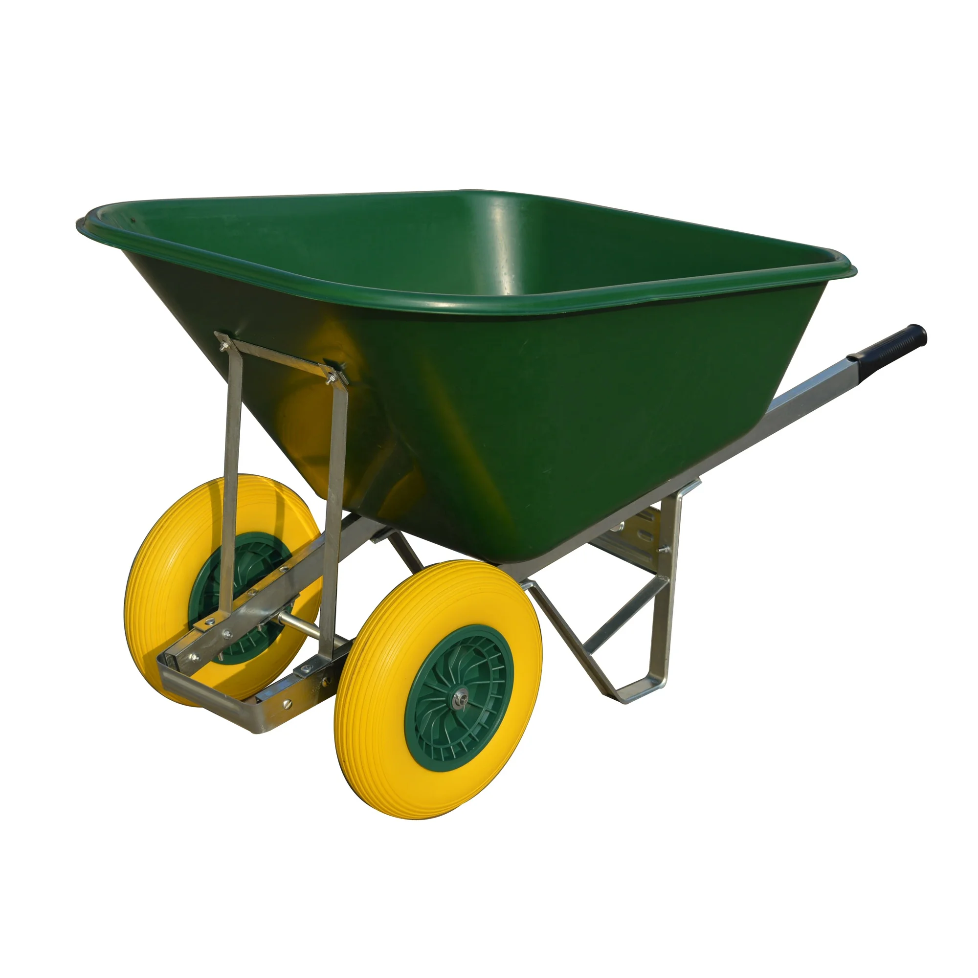 200L Large twin wheel Stable poly Wheelbarrow for horse feeding
