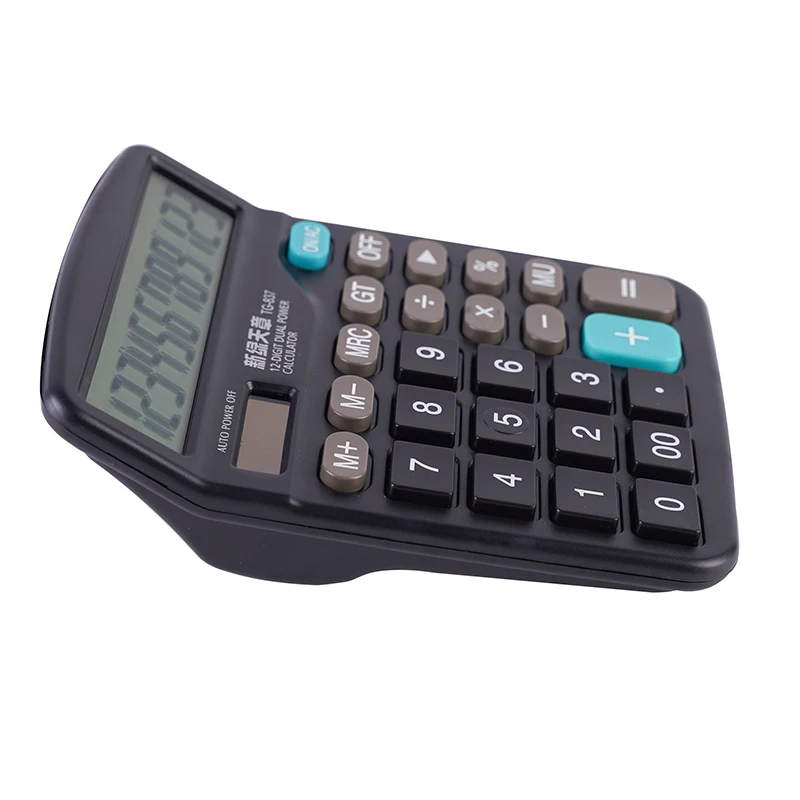 Desktop Calculator Dual Power Supply Solar Energy with Batter 837 Type Office Finance Student Calculator