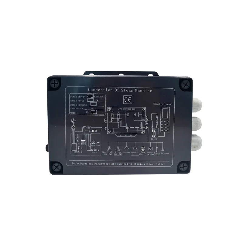 CE approved steam shower room computer control panel system KL-801 for steam room 3KW generatoring engine machine