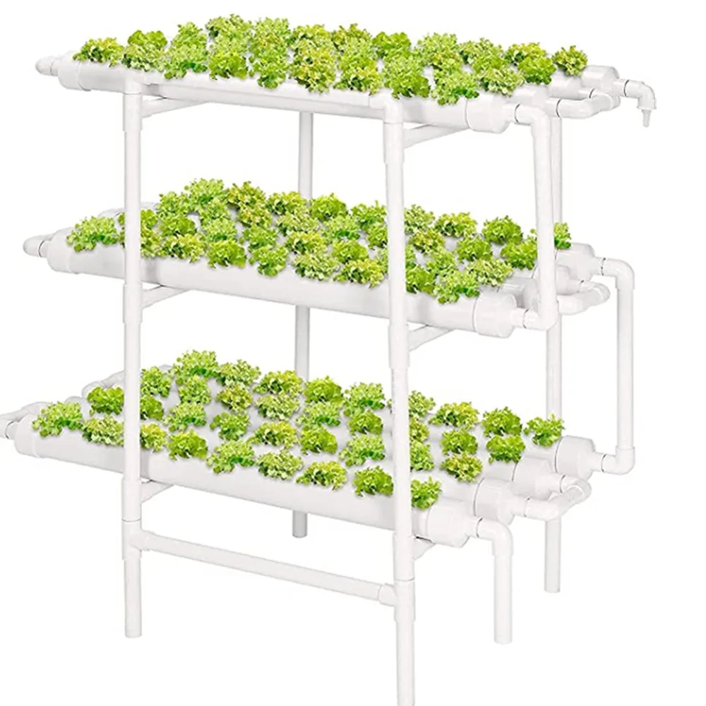 Plant vertical NFT Hydroponic Systems Grow Kit 108 sites Soilless Cultivation Indoor Small Aquaponics Growing Systems