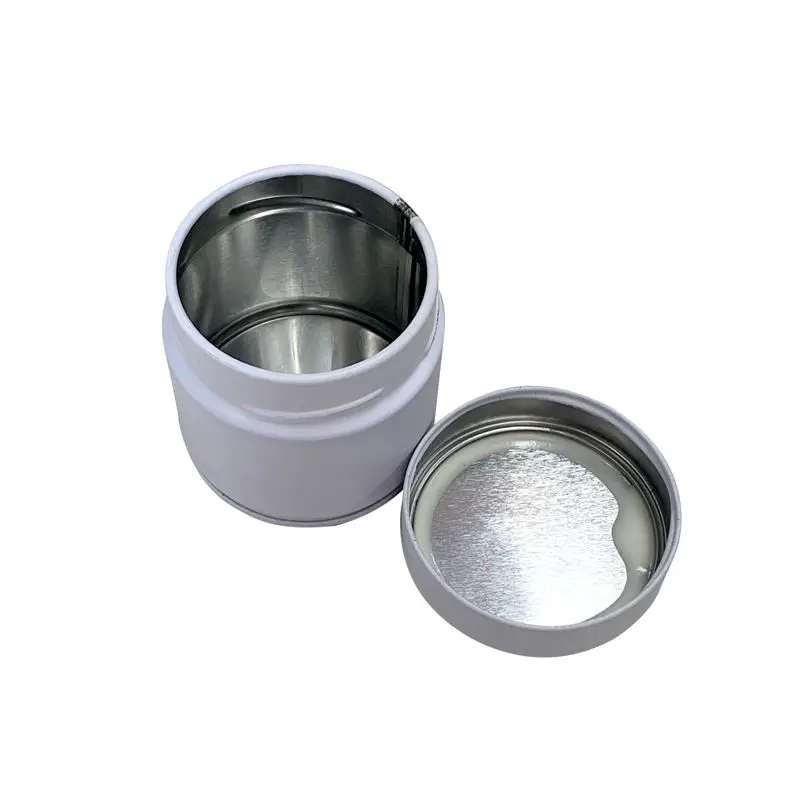 Wholesale Custom Logo 30g 50g 60g 100g Matcha Tea Can For Round Tea Tin Canister Multi Color Tin Box