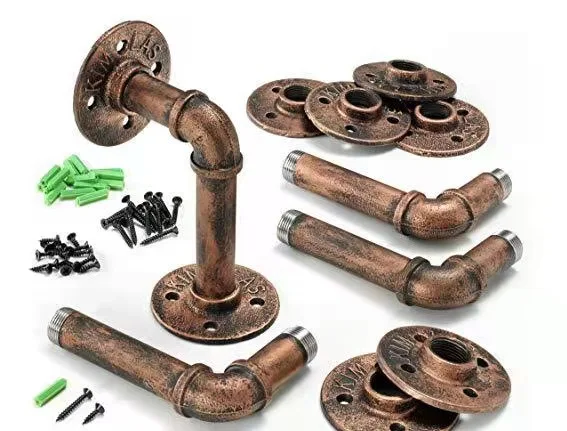 Плавающие кронштейны для полки, промышленный кронштейн для труб для плавающих полок для домашнего декора фермерского дома