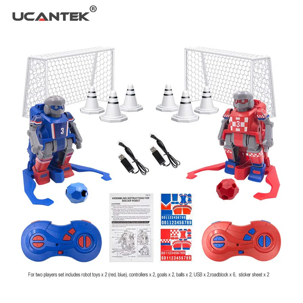 UCANTEK JT8811 2 4 ГГц RC робот игрушки игрока интерактивный файтинг Футбол игры наборы для детей