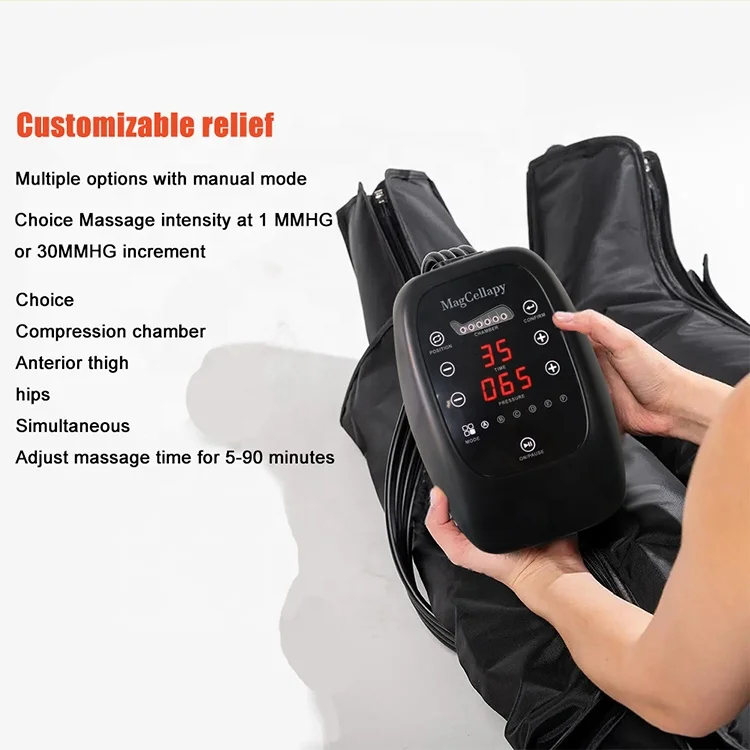 3 in 1 Leg Air Massager Arm Waist Sequential Compression Device for Circulation and Relaxation Foot Calf Massage