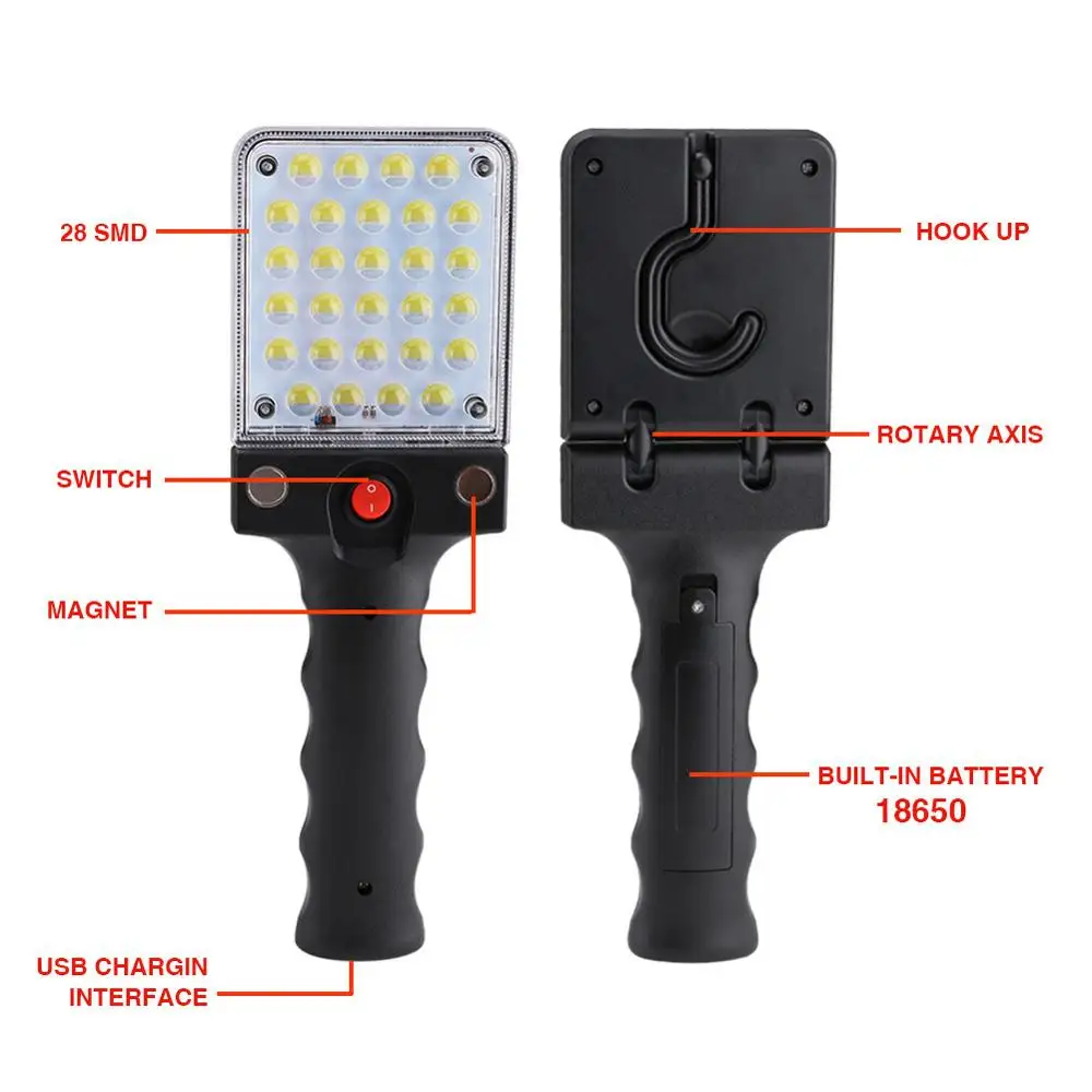 
WARSUN Rechargeable Camping Light With Price LED Emergency COB Magnetic Light Rechargeable Camping Lantern work light 