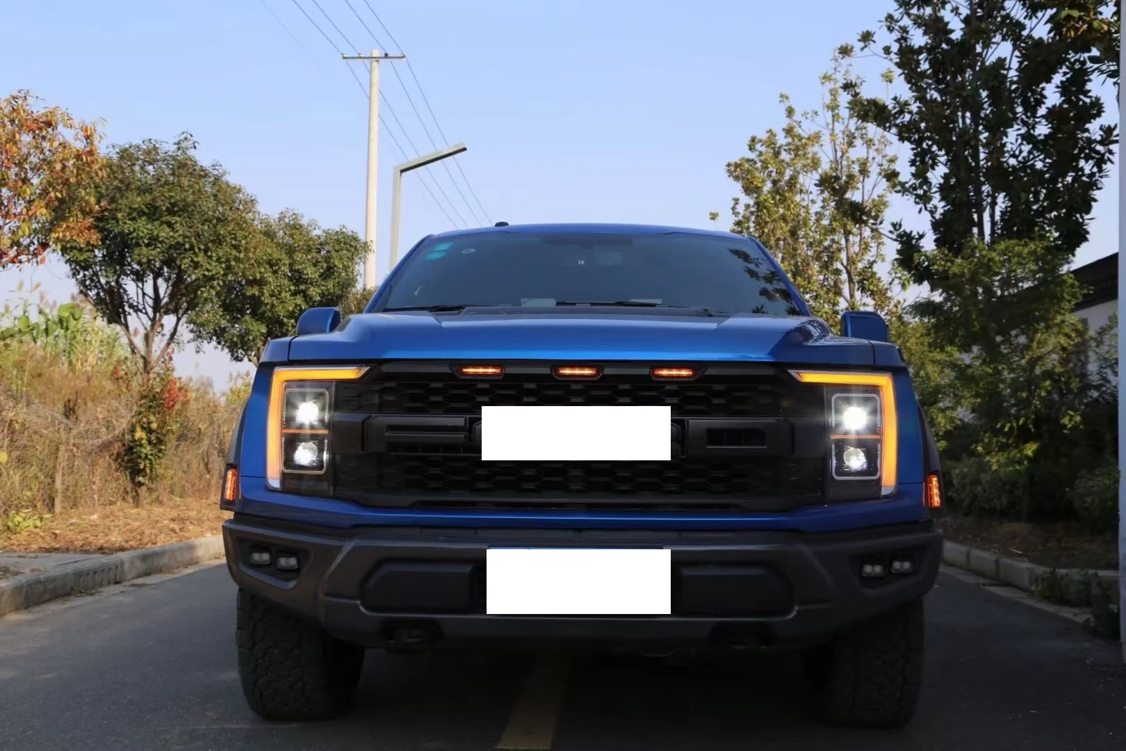 Передняя решетка радиатора с подсветкой для Ford F150 F250 F350 raptor Shelby ALL YEARS автомобильных
