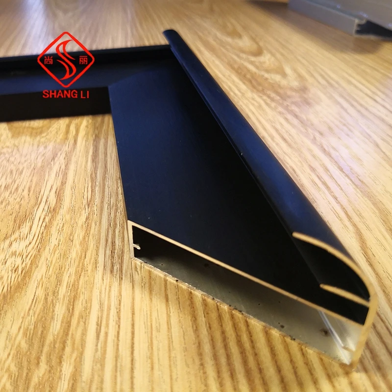 6063 Aluminium Extruded 4-5mm Glass Wardrobe Frame Aluminum Profile Factory