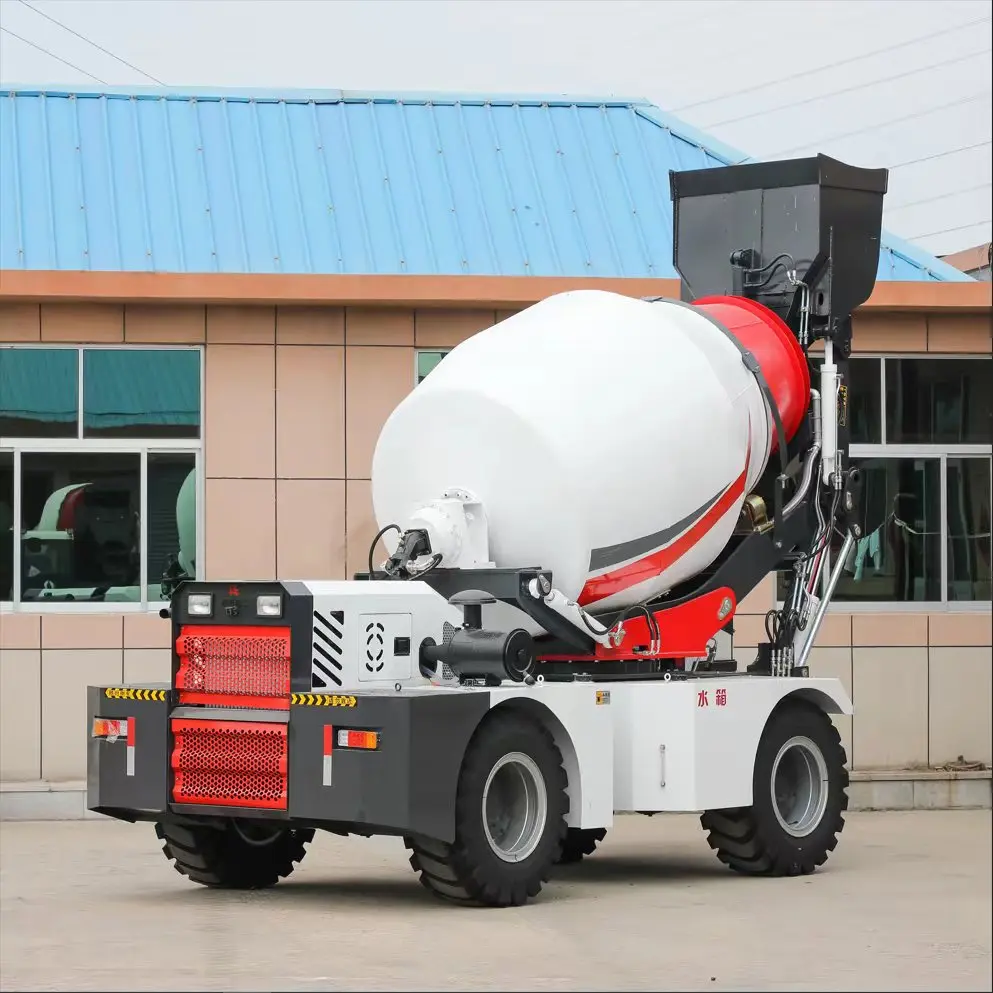 Durable 1.2 Cbm 3.5 Cbm 4 Cbm Fully Hydraulic Mini Transit 2023 Concrete Mixing Truck Trailer Self Loading Concrete Mixer Truck