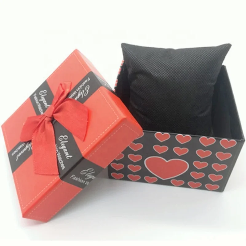 Stock Cheap Packing Bowknot Paper Watch Gift Boxes