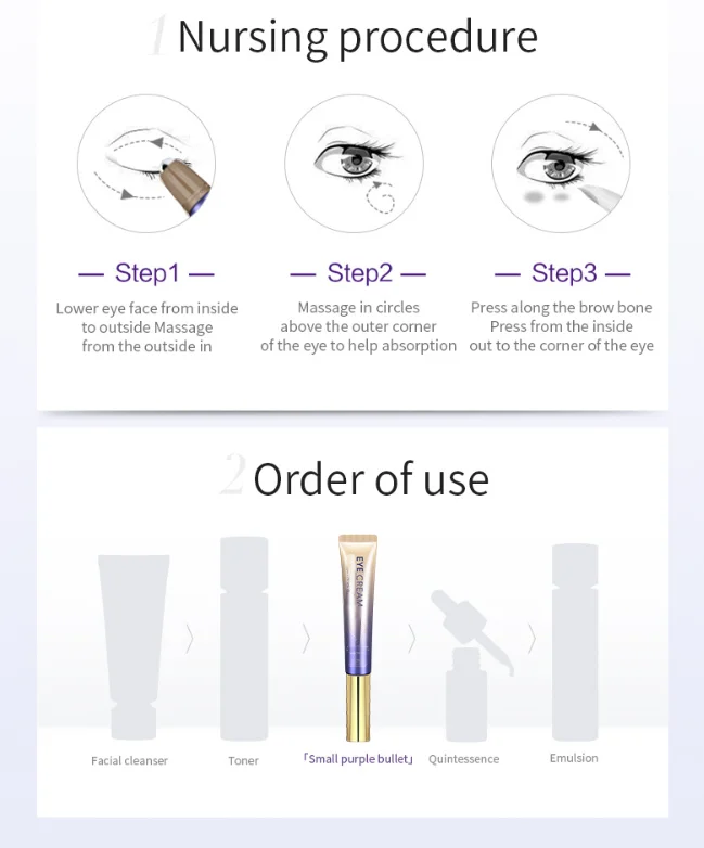 Anti Aging Brightening Eye Cream Repair Eye Serum Instant Wrinkle Under Eye Bag Dark Circle Puffiness Removal