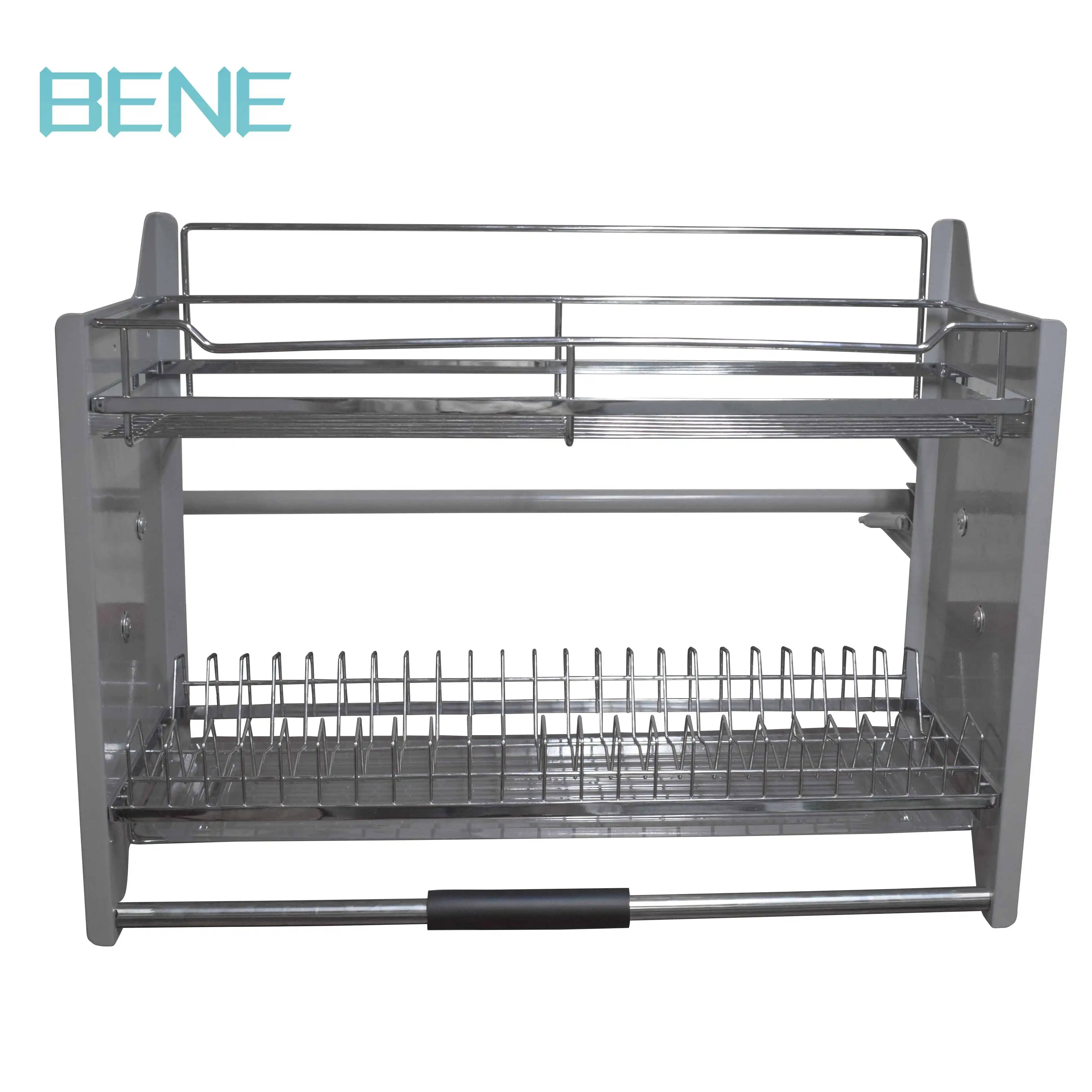600mm 700mm 800mm 900mm kitchen cabinet stainless steel pull out down elevator basket