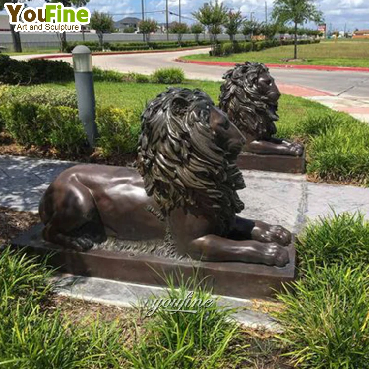 Hot Sale Life Size Outdoor Outdoor Garden Statue Bronze Lion Sculpture
