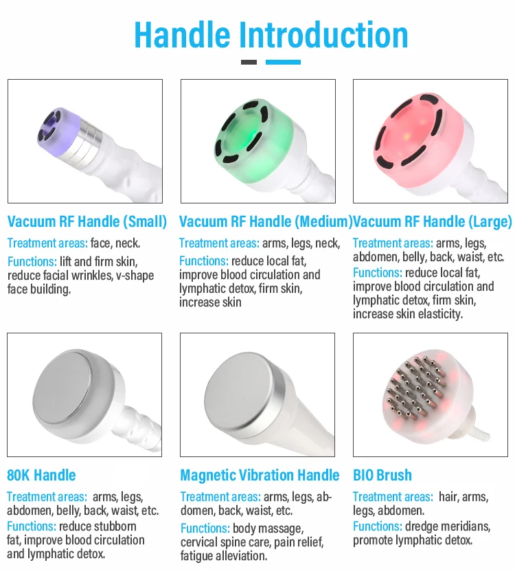 Salon 5d 80k lipo body slimming skin tightening machine vacuum rf fat loss machine 6 in 1