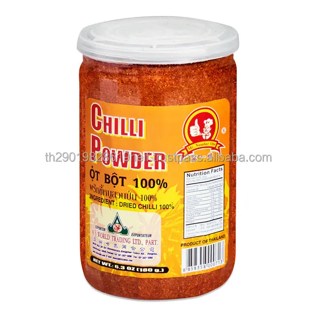 Mr. Number One Brand Hot Sale High Quality Chilli Powder Net Weight 180 G Product Wholesale From Thailand