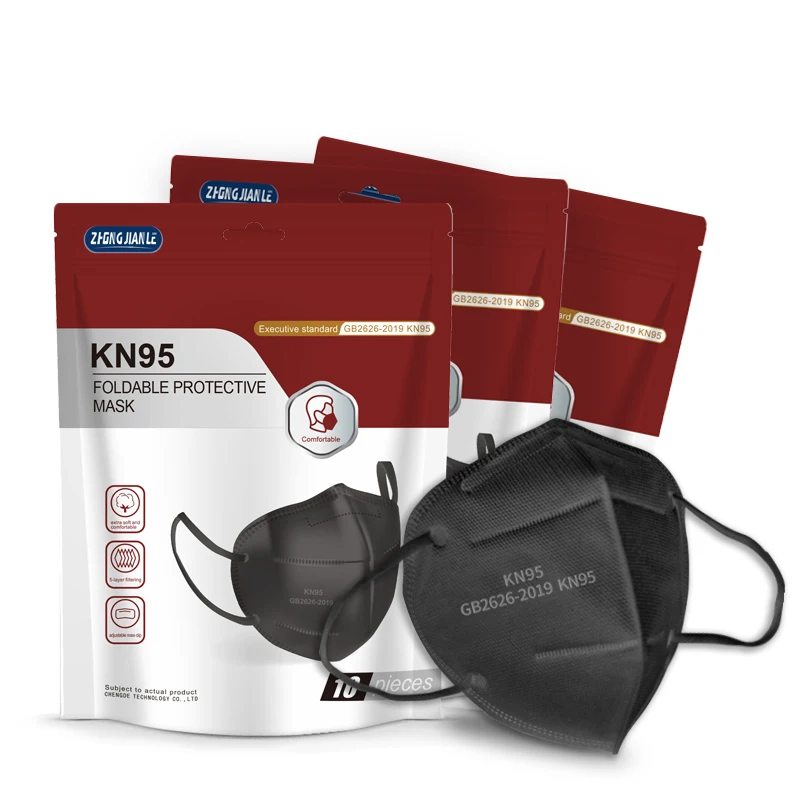 ZHONGJIANLE New Year Custom Logo Ski Brand Non medical Disposable KN 95 KN95 Face Masks