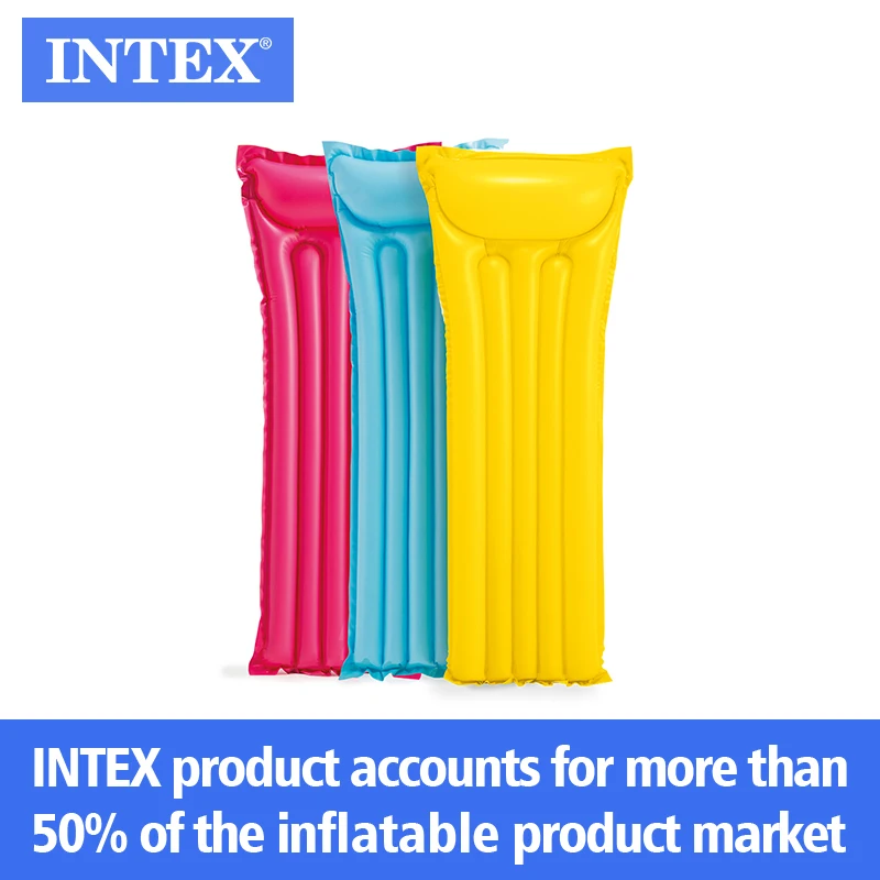 Экономный надувной матрас intex 59703 плавающий плот для детей и отдыха взрослых детский