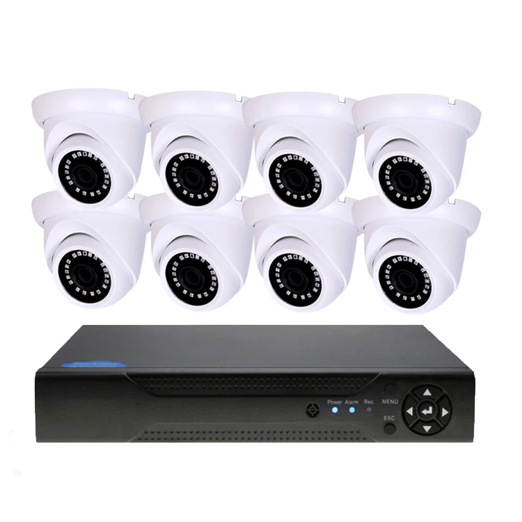 AHD CCTV DVR купольная камера 5MP 8CH kit система камер безопасности XMeye