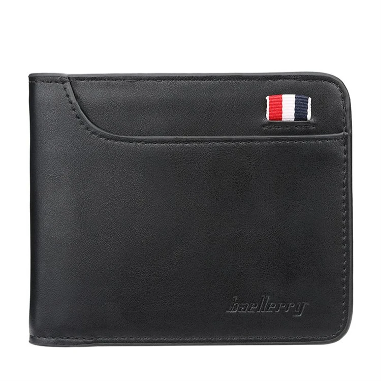 2024 customized retro small slim credit card holder pu leather wallet