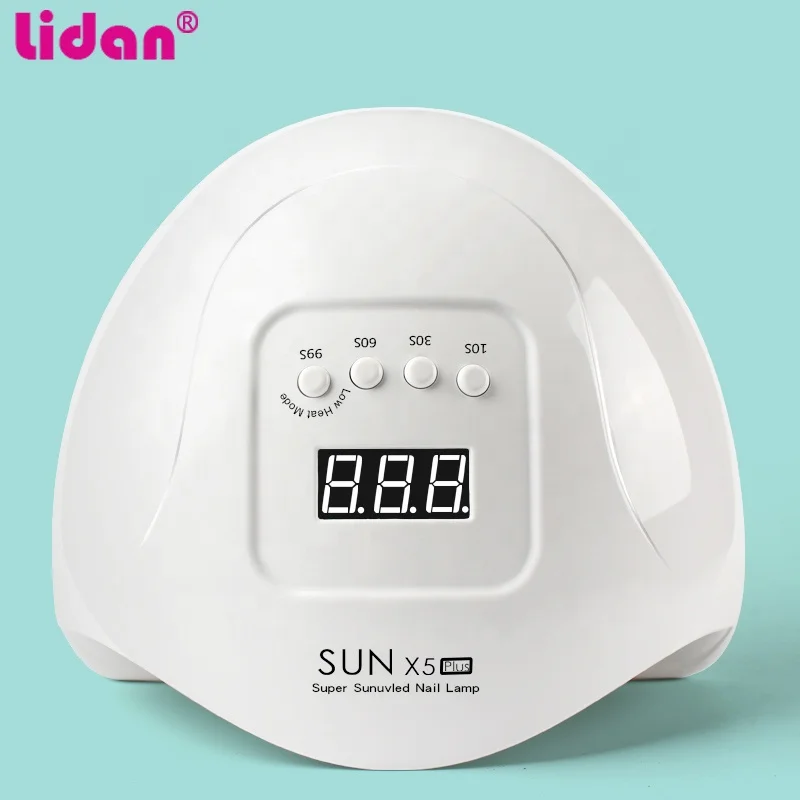 Лампа SUN X5 PLUS УФ/LED для сушки ногтей сушилка гель-лака портативная розовая лампа с USB-зарядкой маникюра 80