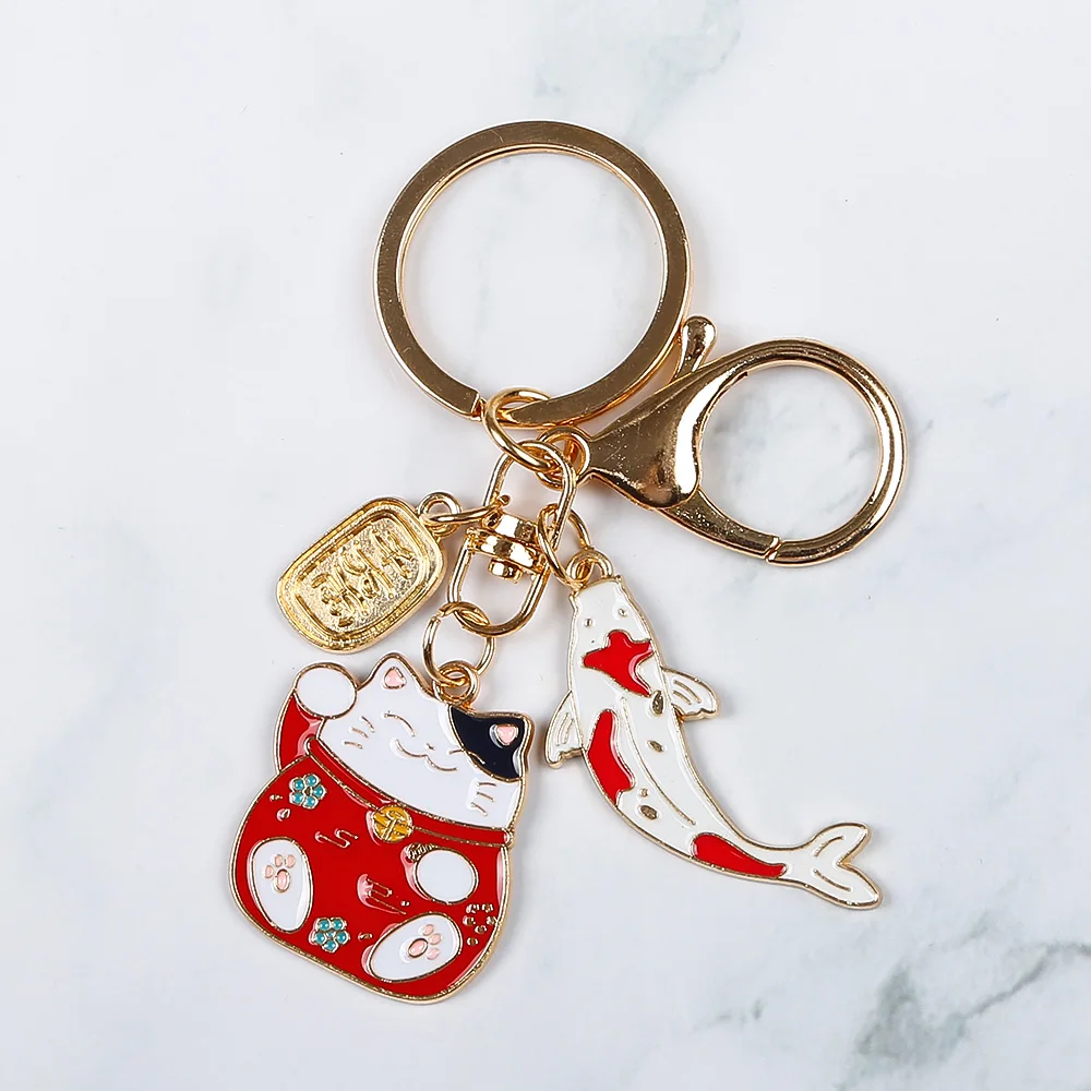 Promotional Keyring Custom Logo Key Holder Cute Flower Key Chain Rose Gold Hard Soft Enamel Metal Keychain