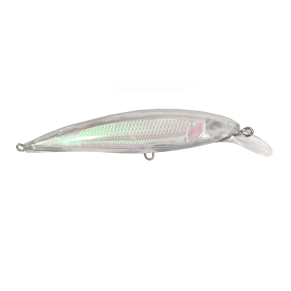 Blanks Unpainted Minnow 11cm Long Unpainted Fishing Lure Blank 12 Grams Fishing Lures Unpainted Plastic ABS Artificial Soft Bait
