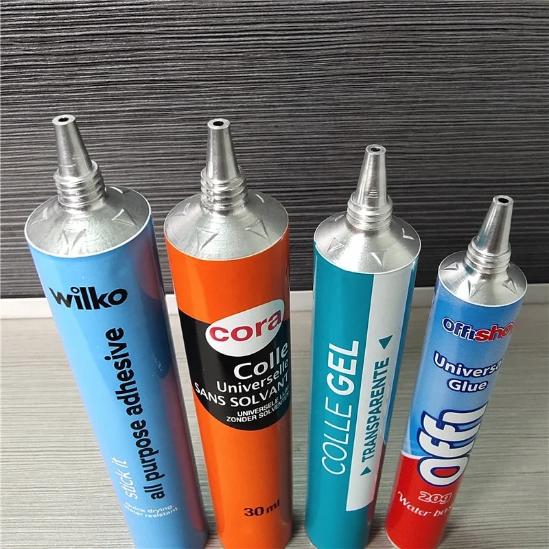 Пустые алюминиевые трубки силиконовый клей гелевые клеи Длинные насадки складные игольчатые 15 мл 20 30