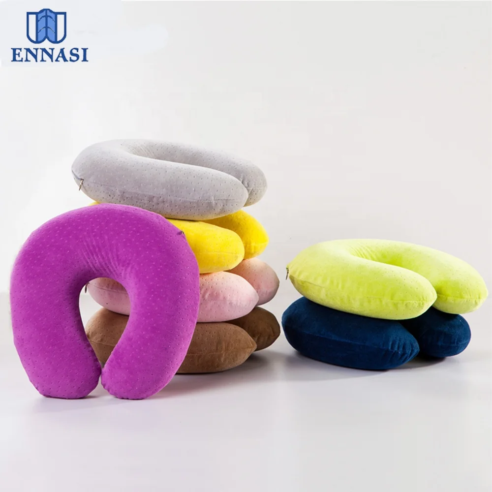 Cheap Good Quality Whosale Neck Pain Relief Memory Foam Travel Pillow for Flight