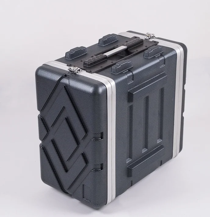 Wholesale 8' ABS Plastic Rack Case Easy Carrying Hard Case 4U  Road Case for Amplifier  DJ