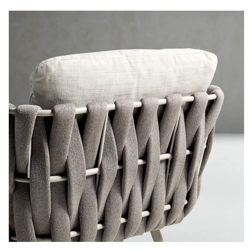 New Design Living Room Furniture Comfortable Garden Rope Sofa 2 Seat Modern Love Seat