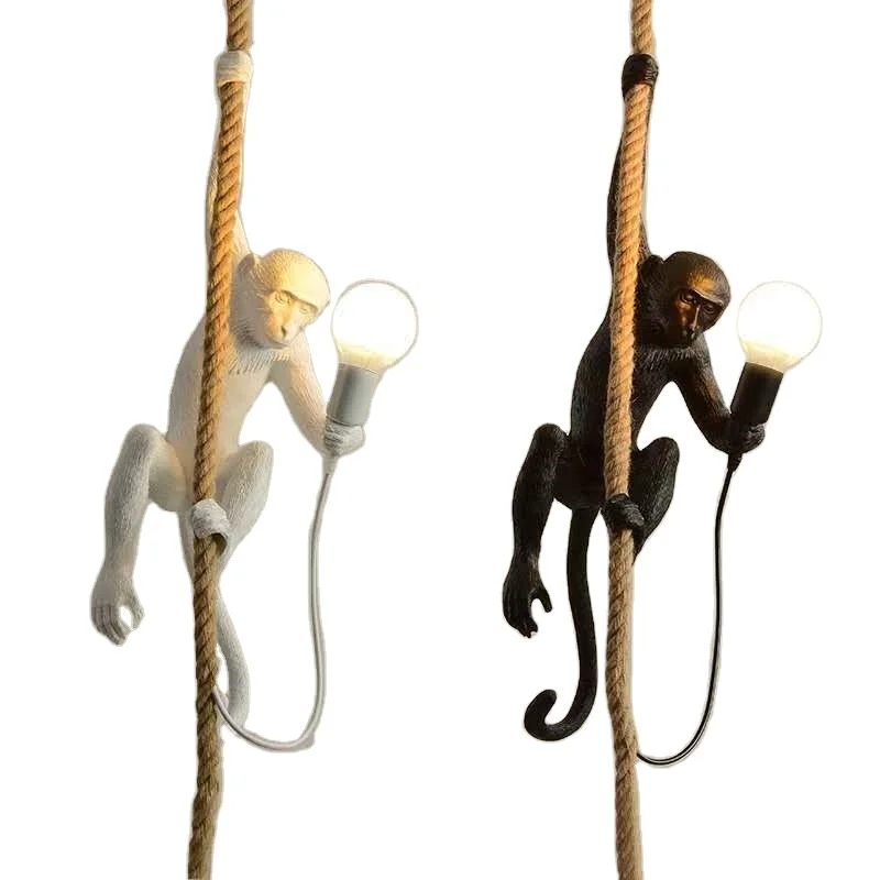 Factory Price Monkey Hanging Lamp Mexico Hot Selling Restaurant Bar Chandelier Art Interesting Design Coffee Shop Pendant Light