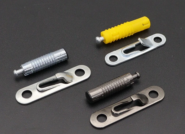 Furniture Expansion Rod Wood Invisible Connector 2 in 1 Concealed Plastic Dowel Connecter Cam Bolt