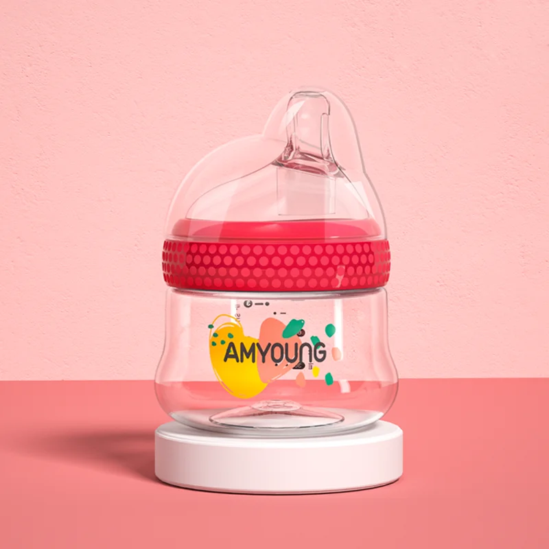 Glass new design baby milk bottle wide neck baby feeding bottles bpa free customize baby bottles for newborns