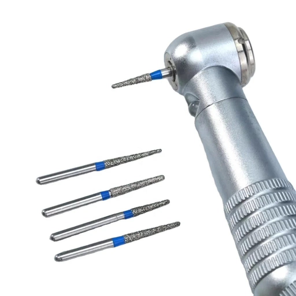 Denxy High Quality Dental Diamond Burs Drilling Burs FG HP Sintered Dental Lab Surgical Milling Diamond Burs
