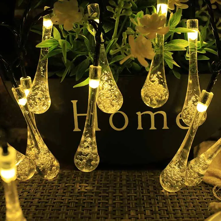 200Led Multicolor Waterproof Bubble Ball Water Drop Christmas Led Solar String Light
