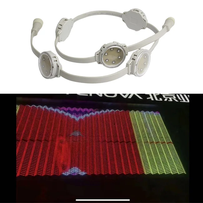24V 40Mm Addressable String Media  Lights Led Pixel Point Source Light For Facade Lighting