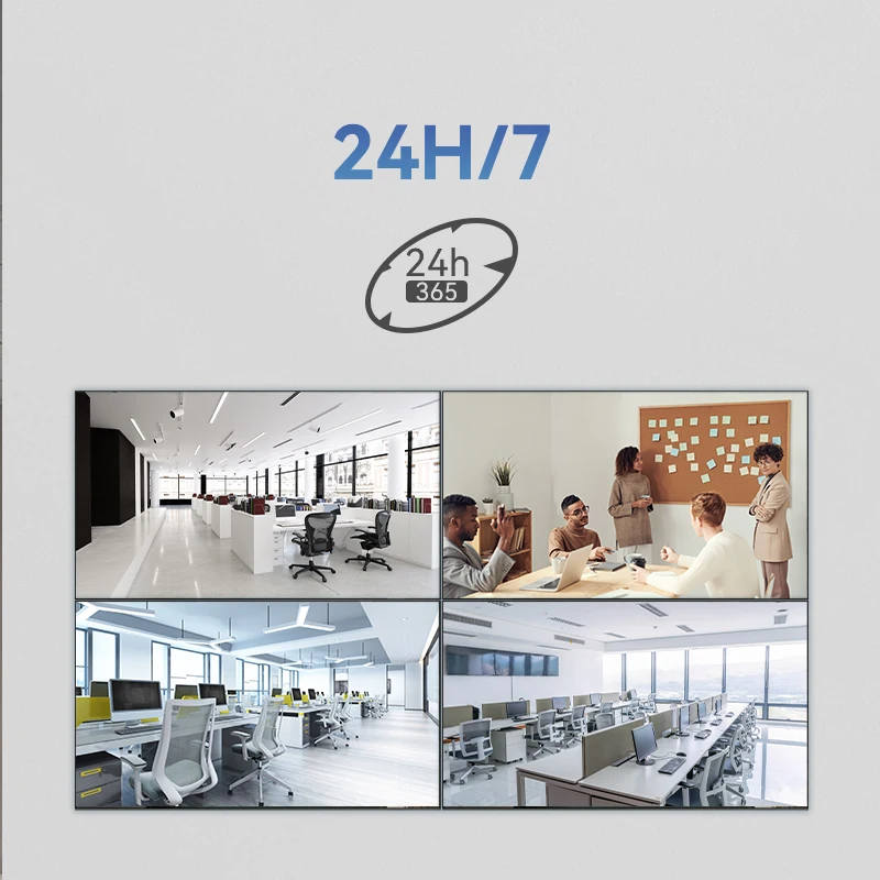 Big Size Frameless Public Safety industrial Lcd Monitor 32 40 43 50 55 65 inch