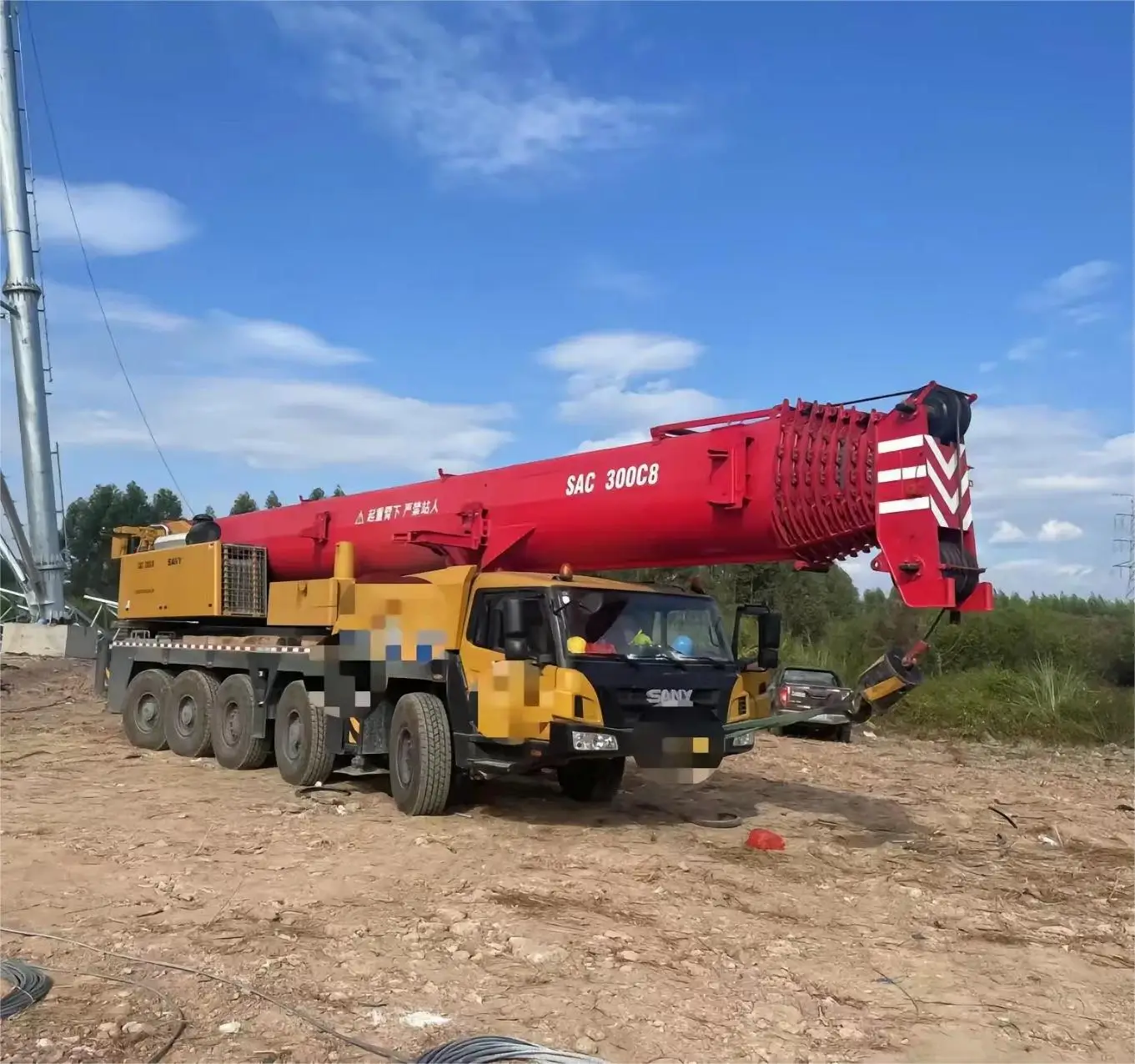 High quality original second-hand Trinity 80 tons truck crane