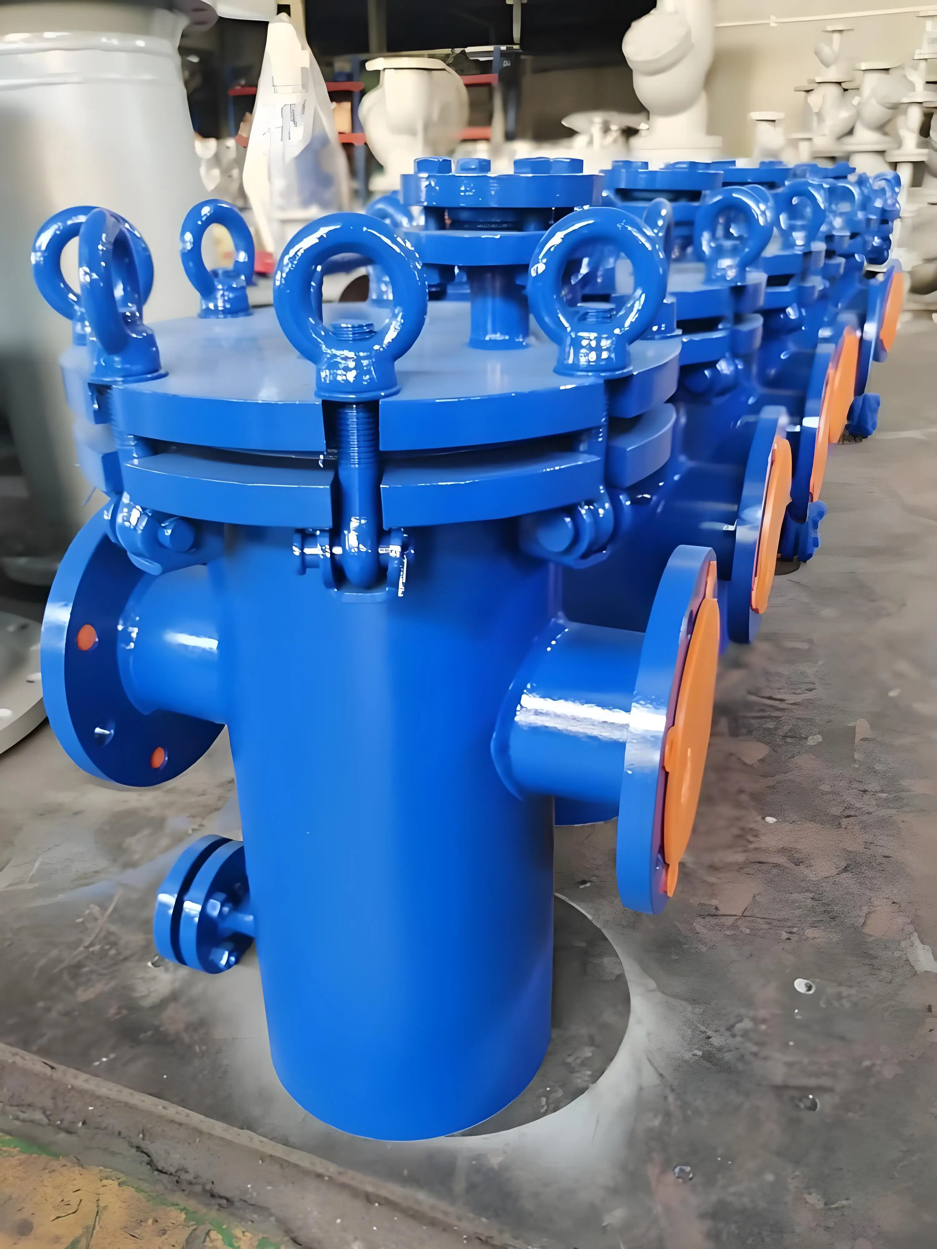Фланцевый ситечко-клапан типа API/ISO/CE/ANSI 300lb 150lb PN16 DN100 DN150 WCB из углеродистой стали CF8