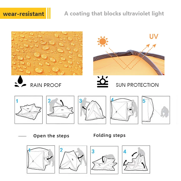 cold weather tent for camping insulated outdoor ice fishing tent for camping tube-and-fabric construction tenda extreme winter