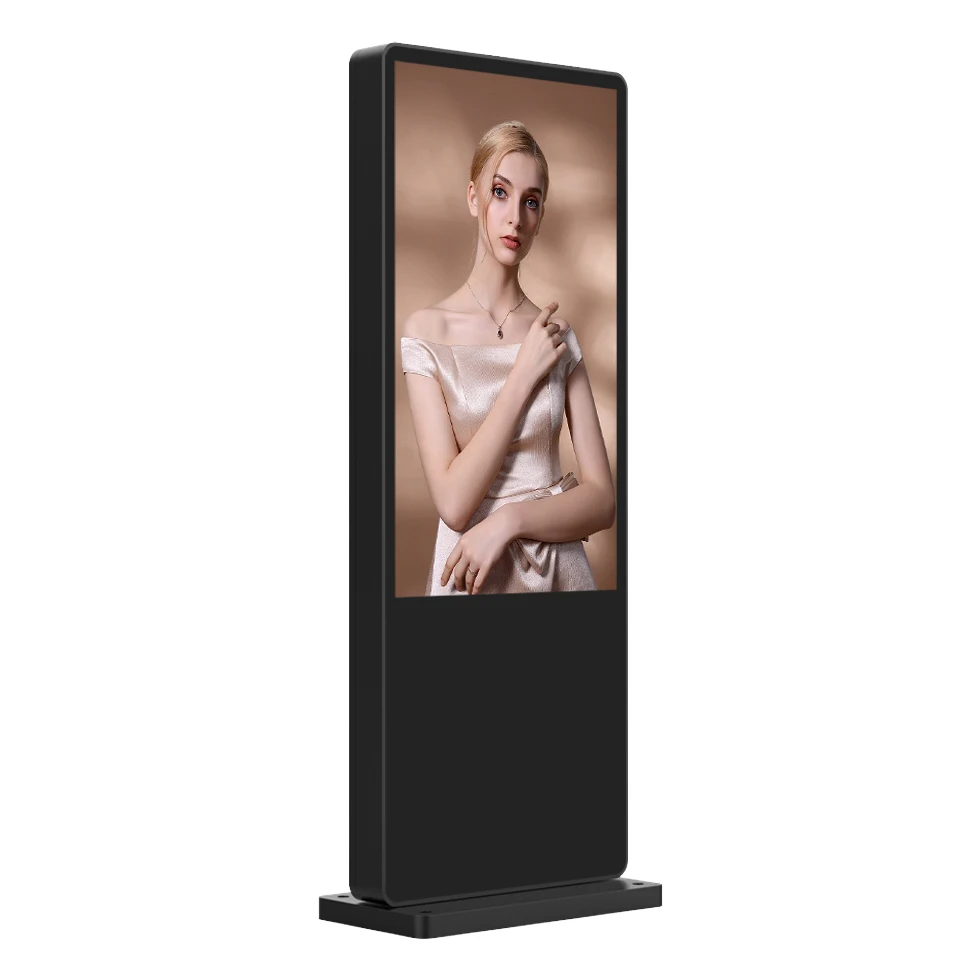 Outdoor advertising machine vertical LCD high brightness rain and acrylic led display traffic information display board