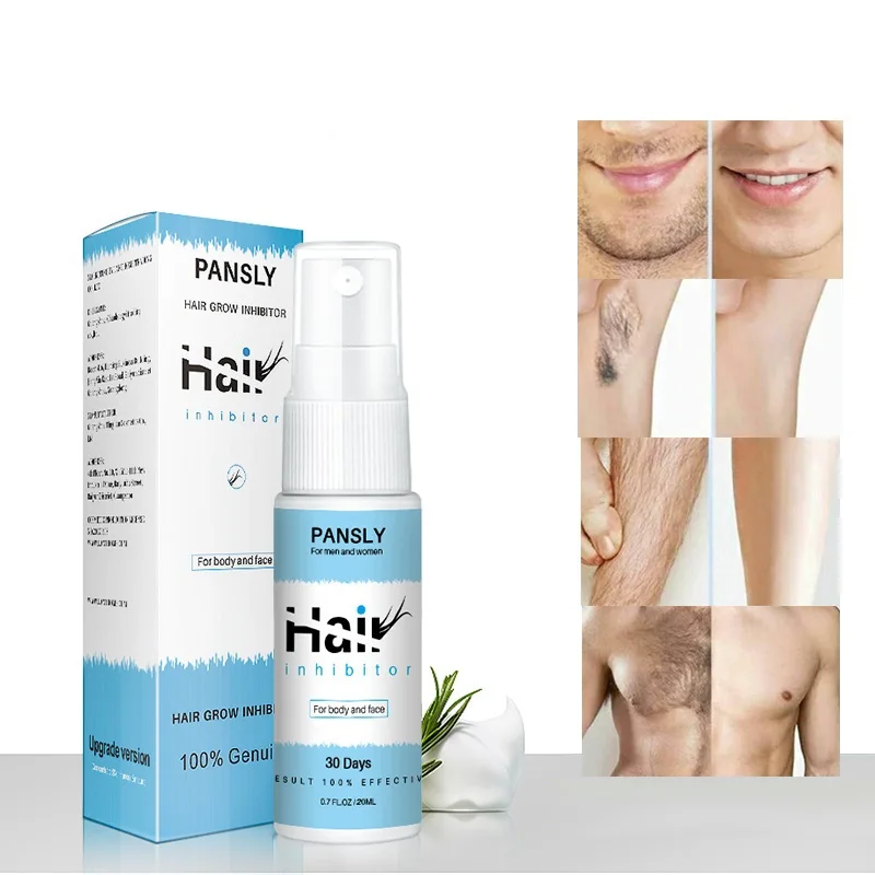 20ml Private Label Hair Growth Inhibitor Legs Hair Removal Cream Spray